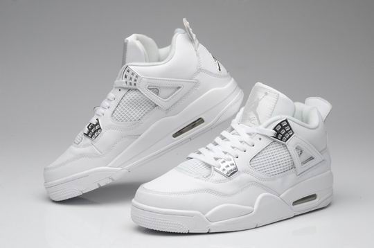 (image for) AIR JORDAN 4 Retro Metallic Silver Men's Shoes White-55